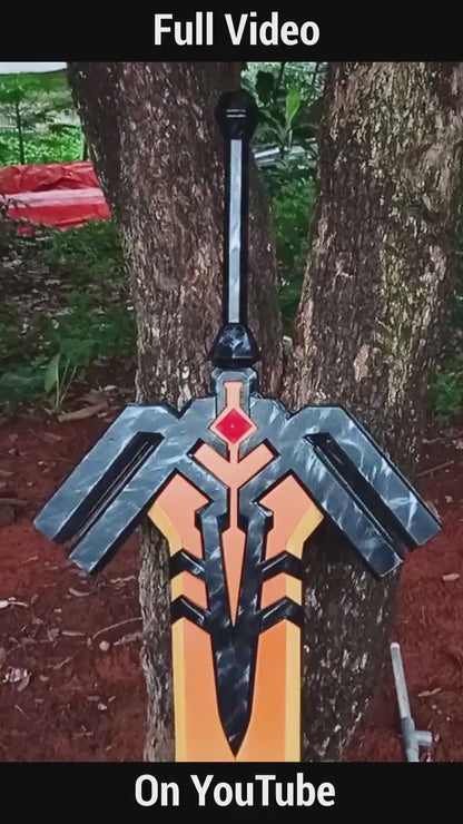 Prop Pattern: Magik's Sword Punkchild from Marvel Rivals Cosplay Template Blueprint PDF
