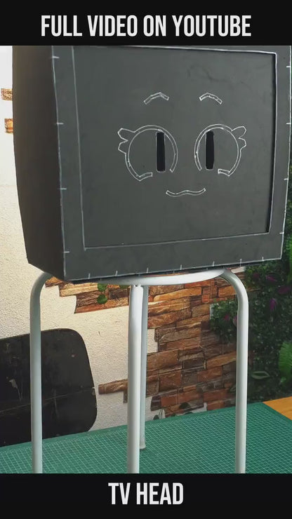 TV Head Basic Pattern Template – EVA Foam Pattern for Cosplay & DIY Builds